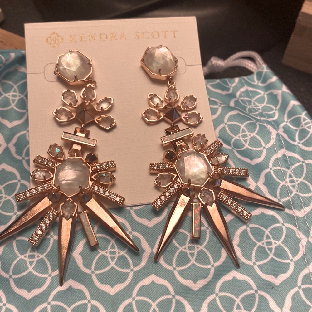 Kendra Scott Rose Gold ‘ISADORA’ Jewel Drop Earrings